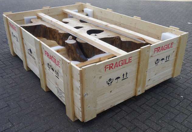 wooden timber packing crate